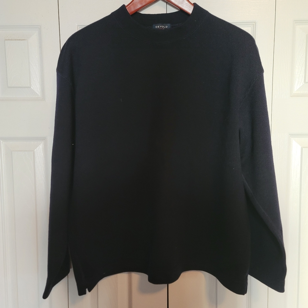 Navy Blue Crew Neck Sweater